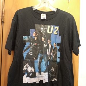 Band Tees U 2 Men's Black Short Sleeve Large T Shirt New no Tag